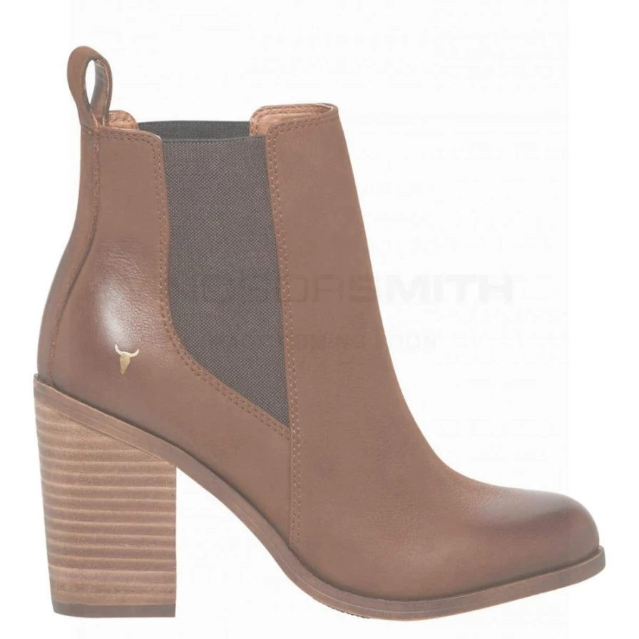 Windsor Smith Women's Black Leather Lille Tan Shoes