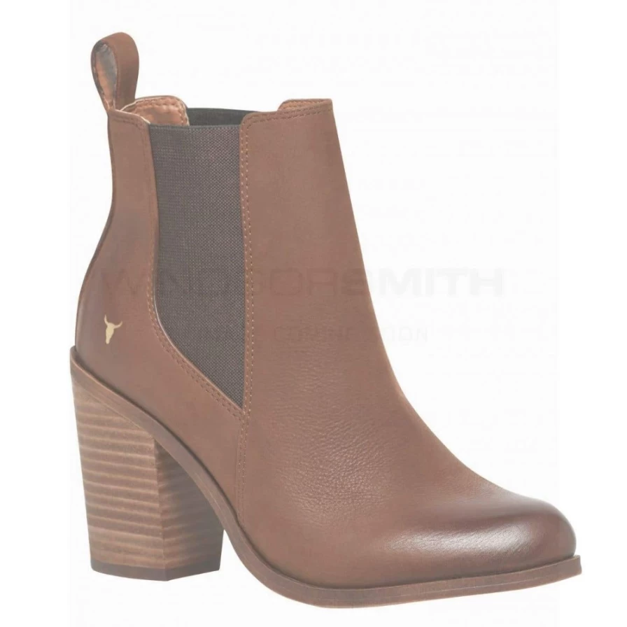Windsor Smith Women's Black Leather Lille Tan Shoes