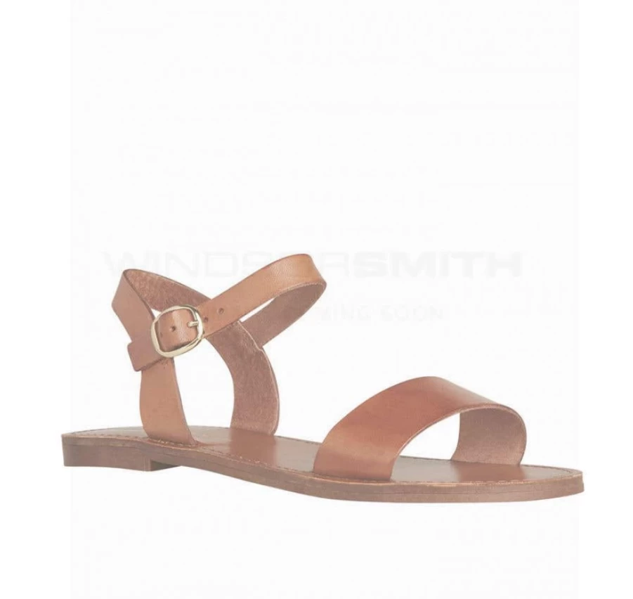Women's Windsor Smith Bondi Tan Leather Sneakers in Black