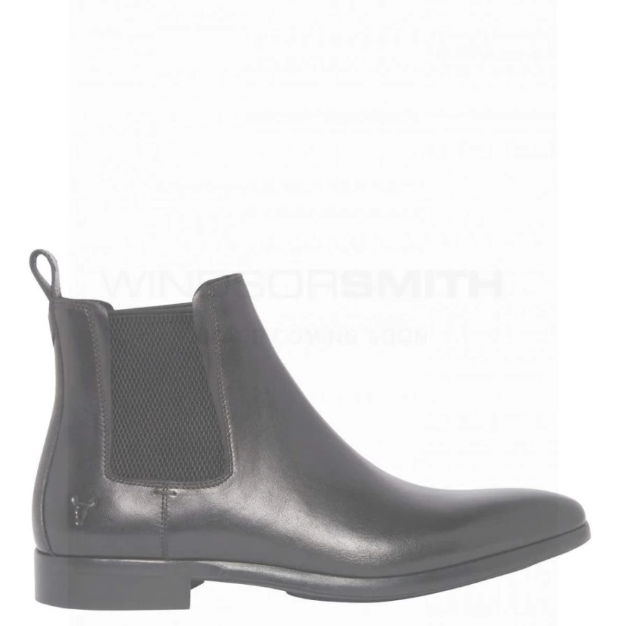 WindsorSmith Matteo Black Leather Men's Shoes