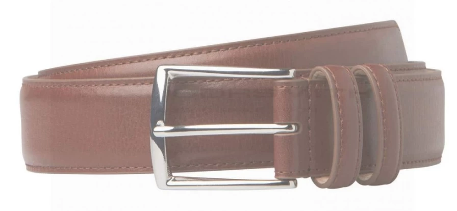 WindsorSmith Men's Black Leather Dress Belt - Premium Whisky Leather Strap for Formal Wear
