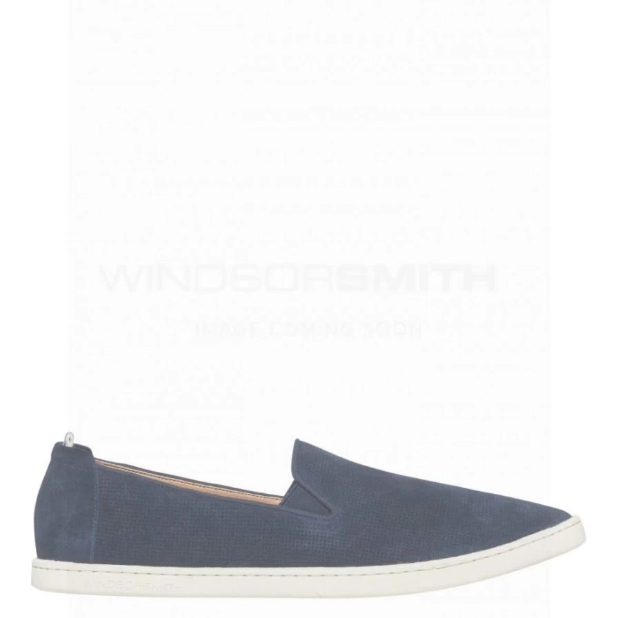 WindsorSmith Men's Fawn Suede Scott Navy Suede Shoes