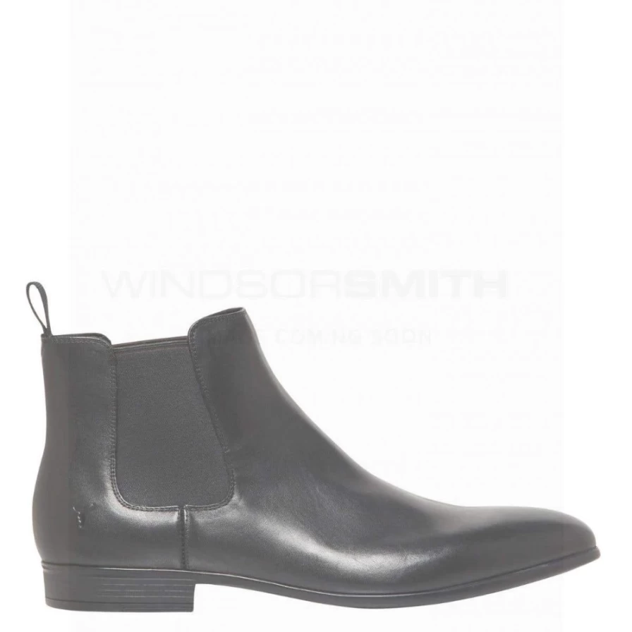 WindsorSmith Men's Mari Black Leather (Blk Leather) Boots