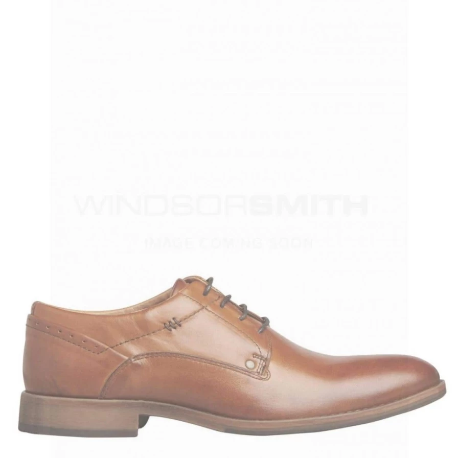 WindsorSmith Men's Derek Camel Leather Boots in Black Leather
