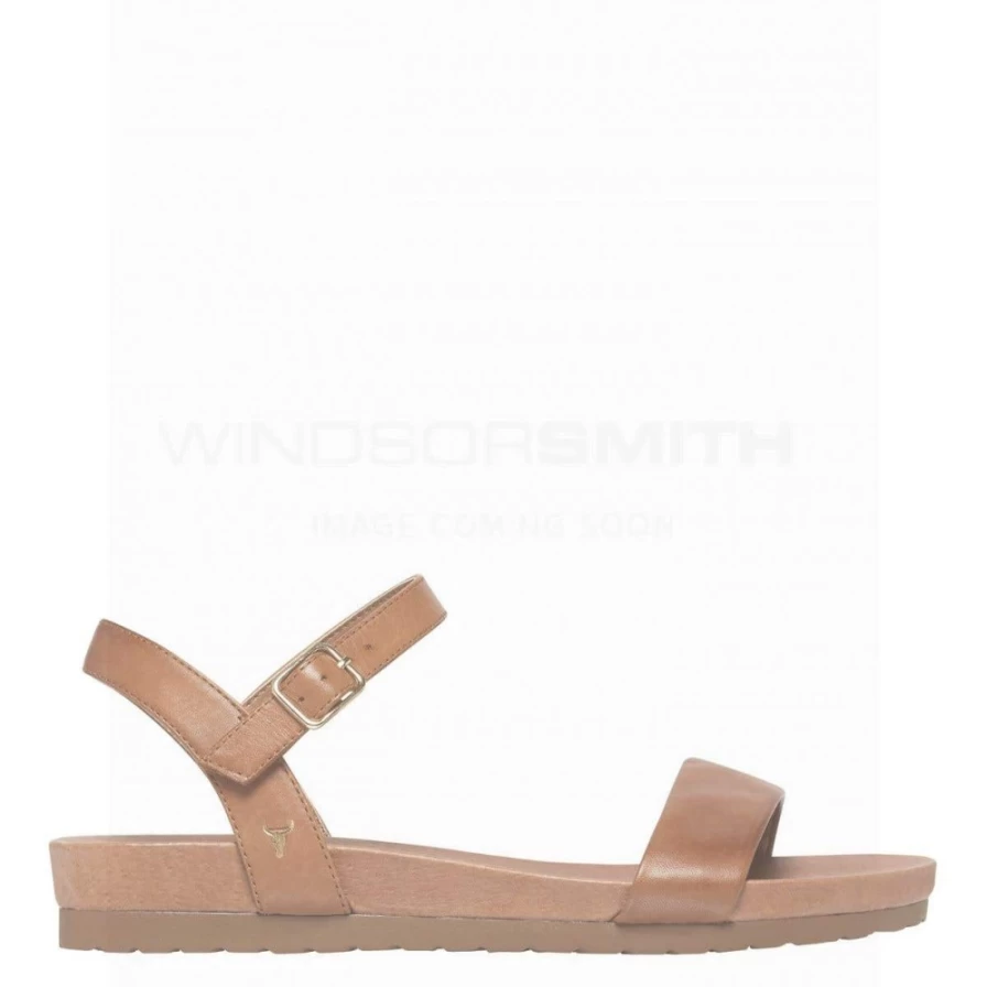 Windsor Smith Women's Ashlyn Tan Black Leather Shoes