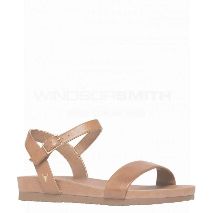 Windsor Smith Women's Ashlyn Tan Black Leather Shoes