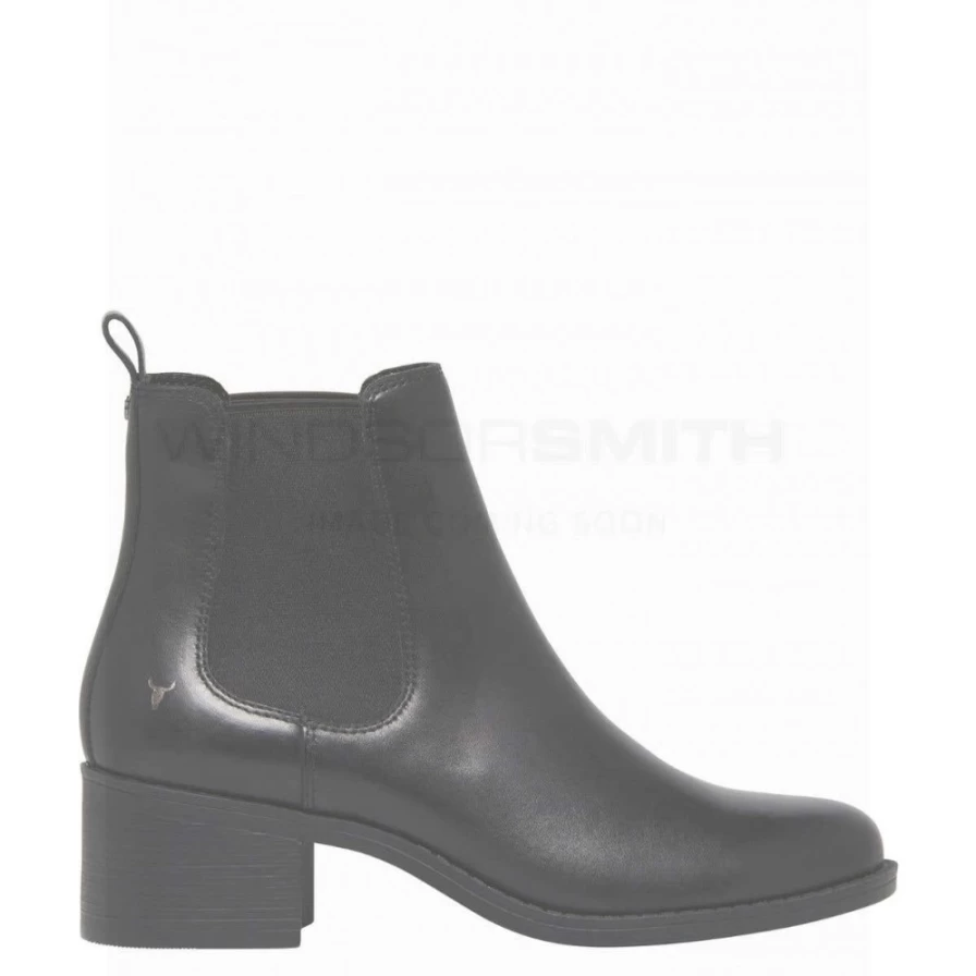 WindsorSmith Women's Beyond Black Leather Boots - BLK Leather Stylish Footwear