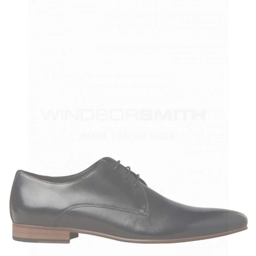 WindsorSmith Men's Saul Black Leather Shoes - Blk Leather Dress Footwear for Men