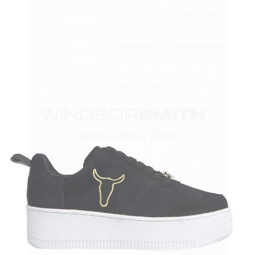 WindsorSmith Women's Black Suede Racerr Sneakers
