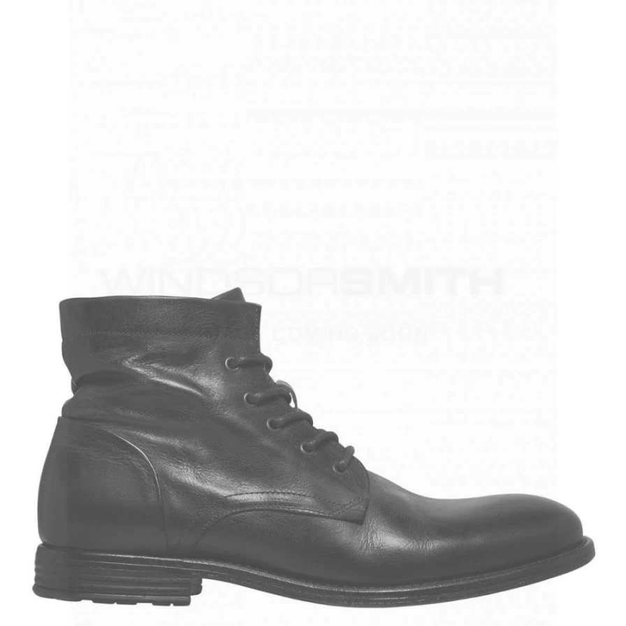 Windsor Smith Men's Tanner Black Leather Shoes
