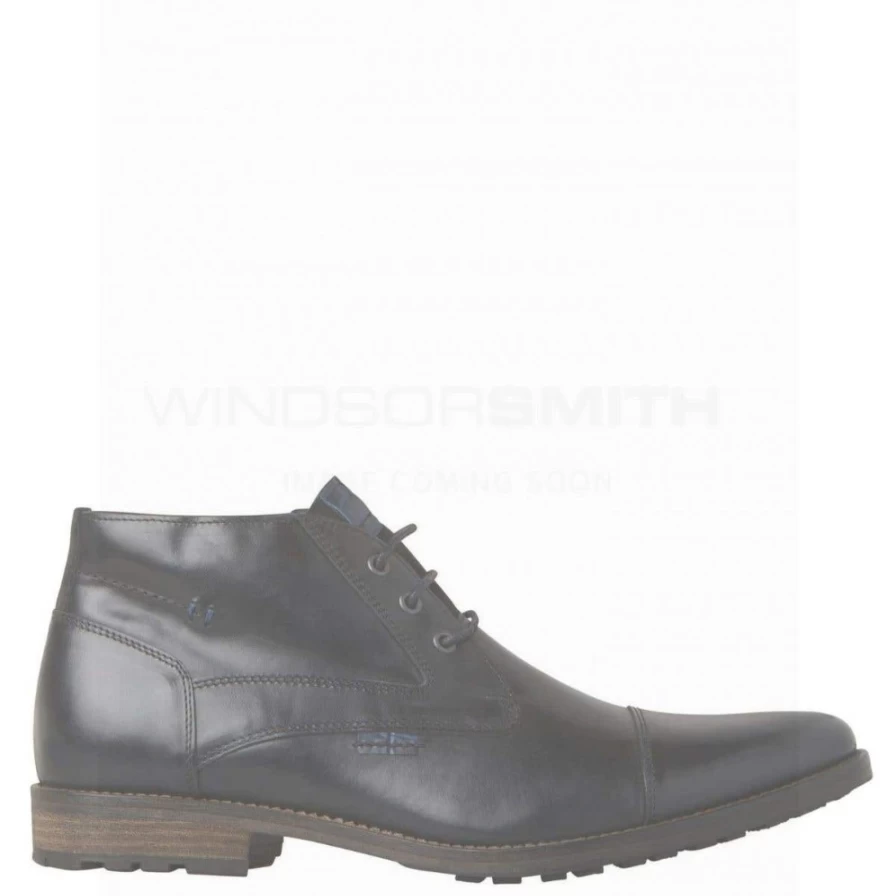 WindsorSmith Men's Black Leather Mansion Boots