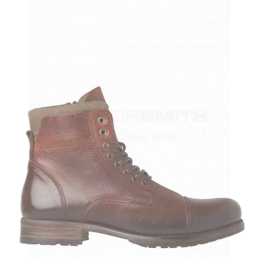 WindsorSmith Men's Black Cognac Leather Boots – Premium Feverr Style