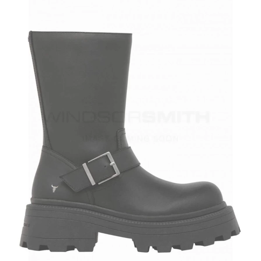 WindsorSmith Women's Black Leather Teasin Boots