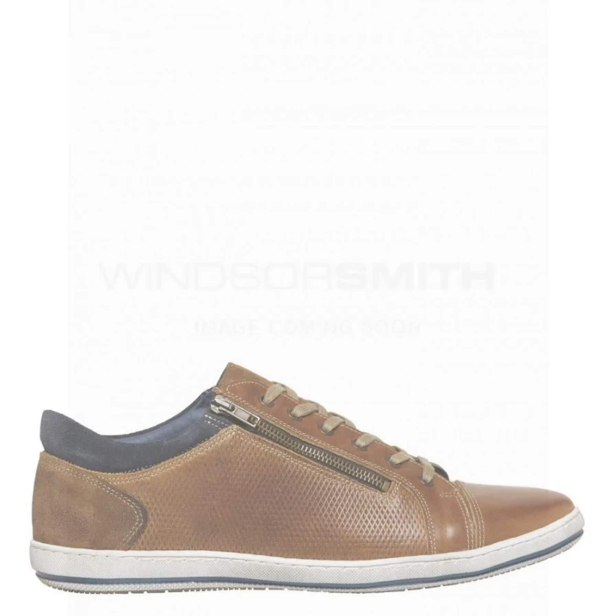 "WindsorSmith Carter Men's Tan Leather Shoes"