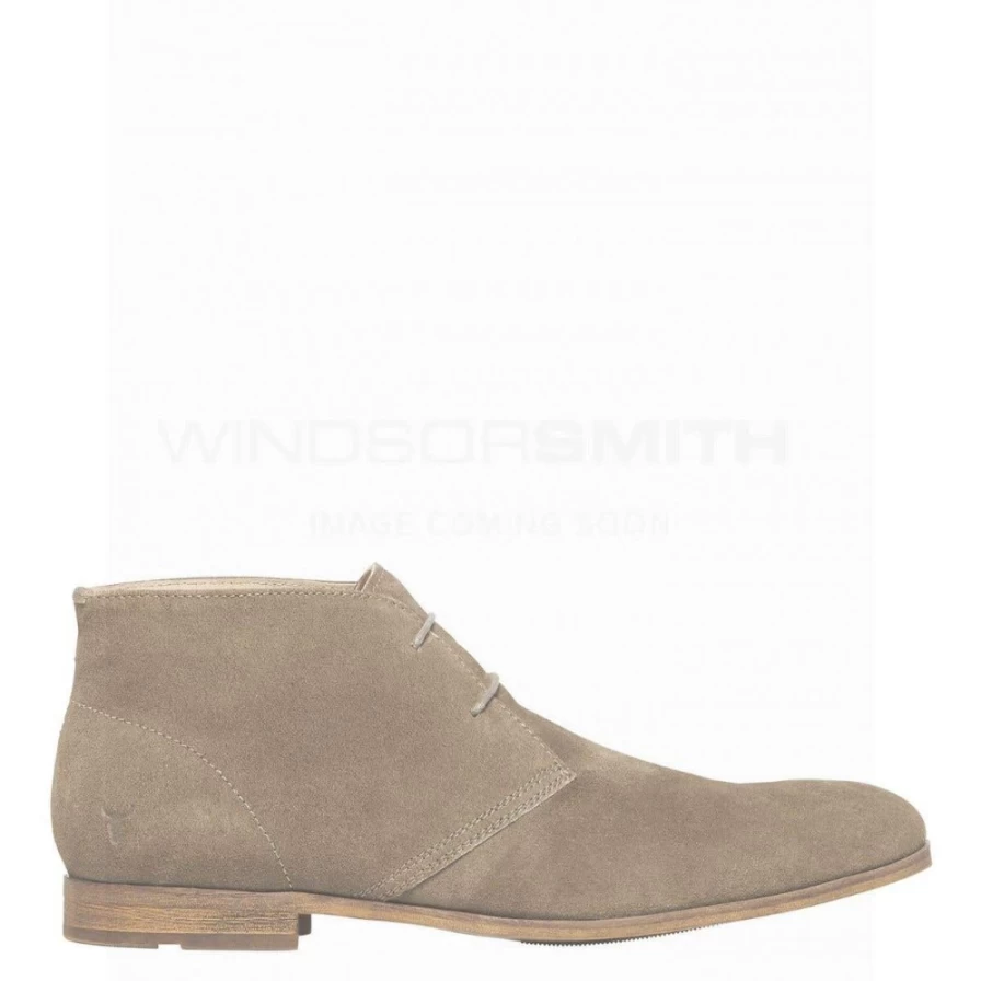 WindsorSmith Men's Toorak Suede Boots in Maroon Sde
