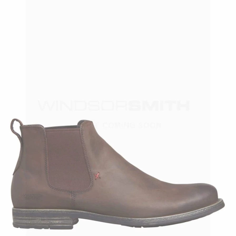 WindsorSmith Men's Blk Leather Cornell Brown Leather Shoes