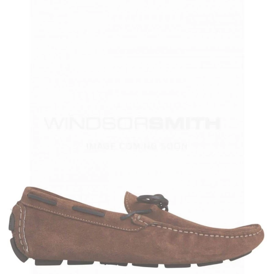 Windsorsmith Men's Navy Suede Tobacco Shoes - Wassp Collection