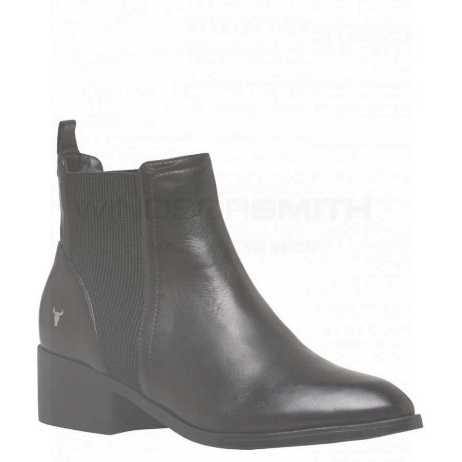 Windsor Smith Women's Raf Black Leather Shoes - Blk Leathe