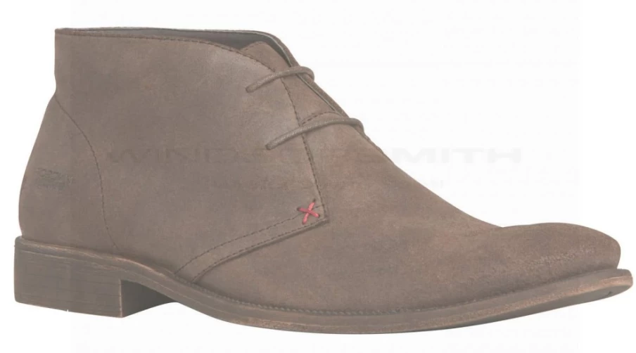 WindsorSmith Men's Harvard Brown Oil Suede Boots in Black Oil Suede