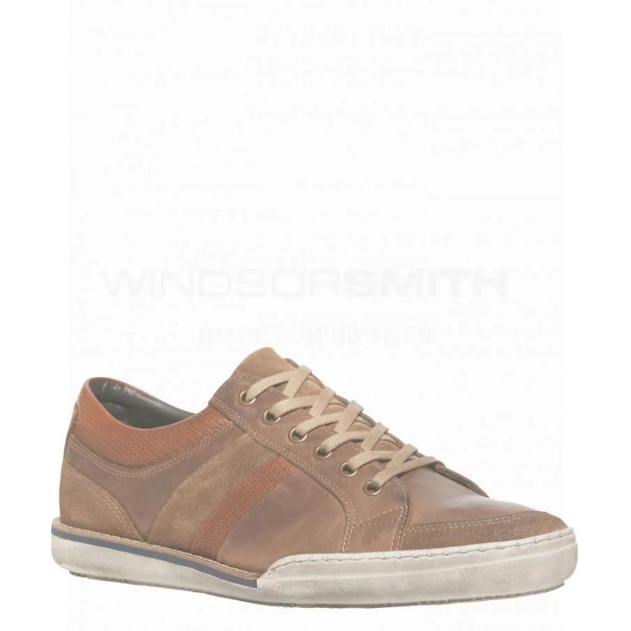 WindsorSmith Men's Hendrik Khaki/Tan & Blue Casual Shoes