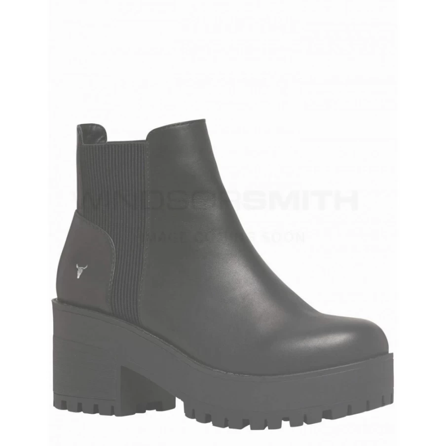 Windsor Smith Women's Icon Black Leather Shoes - Blk Leathe Fashion Footwear