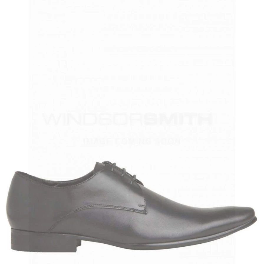 WindsorSmith Men's Rocket Black Leather Shoes - BLK Leather Casual & Dress Footwear