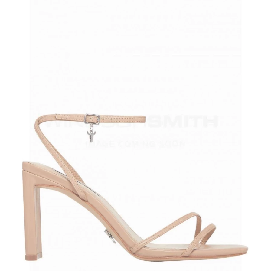 Windsor Smith Women's Callie Heel in Nude Leather - Elegant High Heels for Women