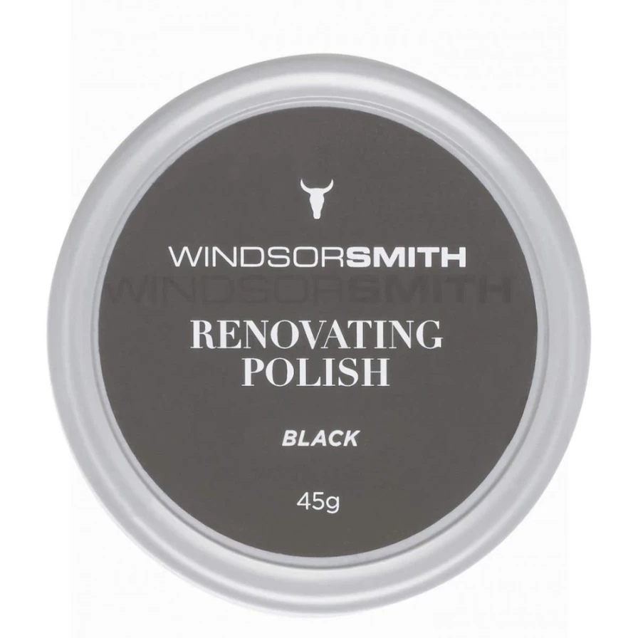 WindsorSmith Men's Black Renovating Shoe Polish 45G - Premium Leather Care