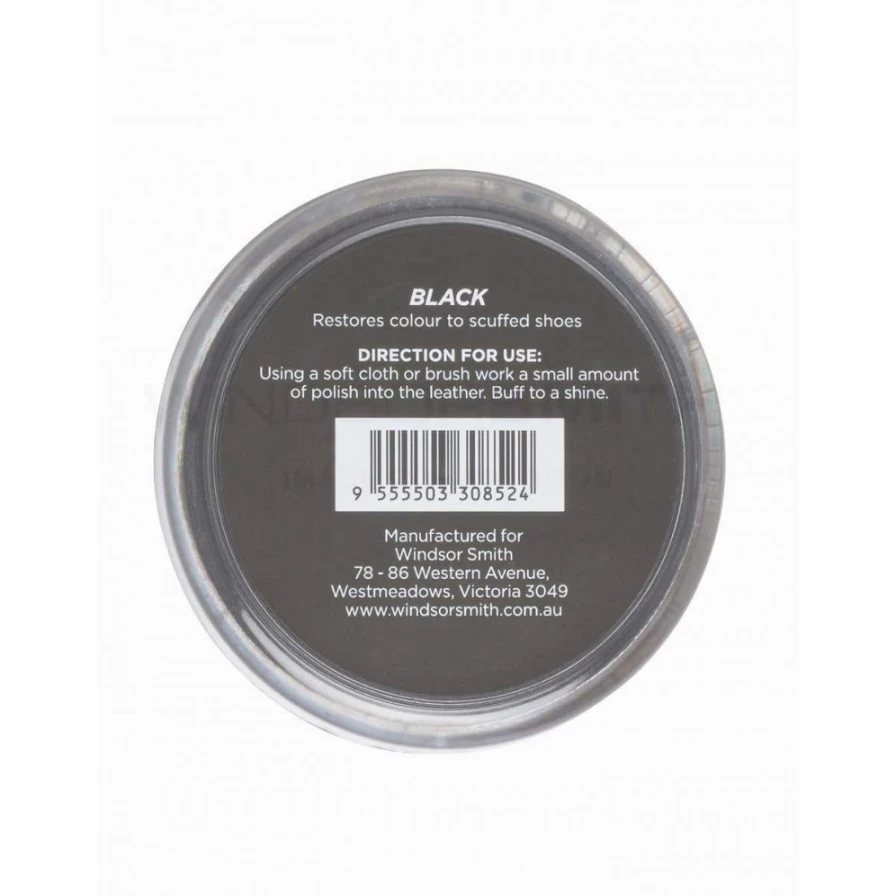 WindsorSmith Men's Black Renovating Shoe Polish 45G - Premium Leather Care