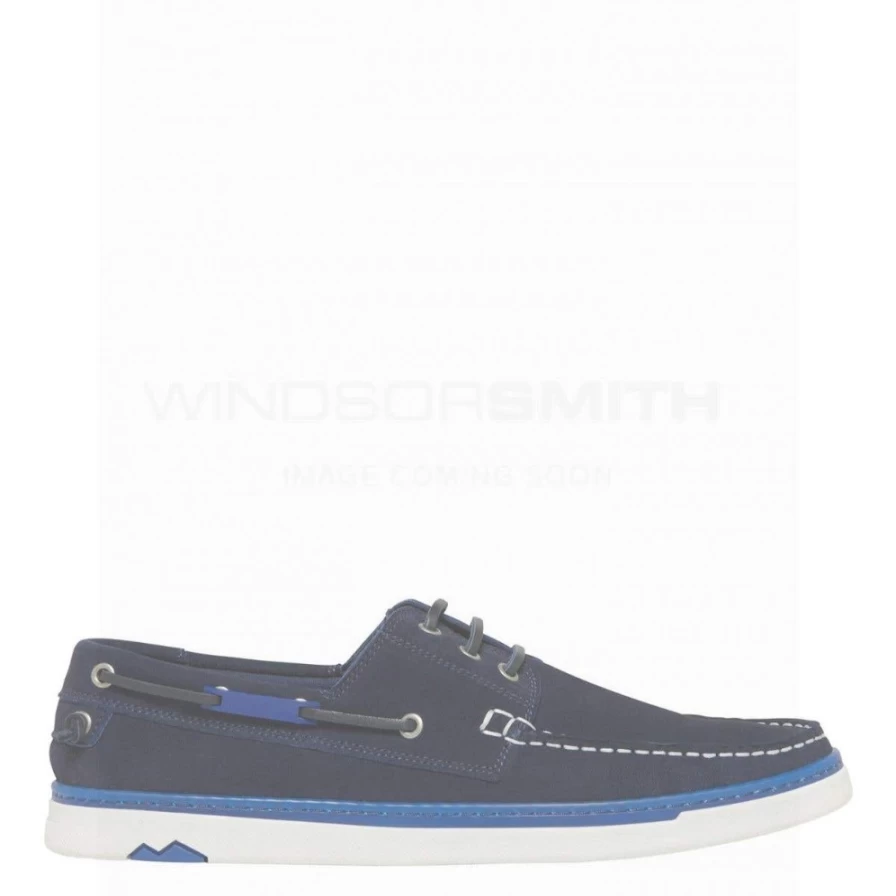 WindsorSmith Men's Navy Suede Josh Loafers - Classic Casual Shoes