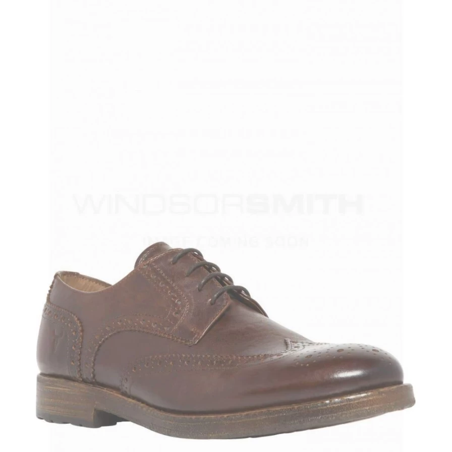 WindsorSmith Men's Cognac Edward Leather Shoes