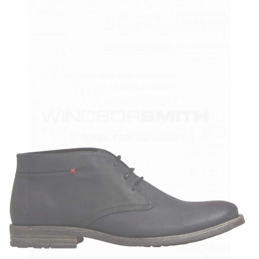 WindsorSmith Men's Hobb Black Leather Shoes - Blk Leather Casual Dress Footwear