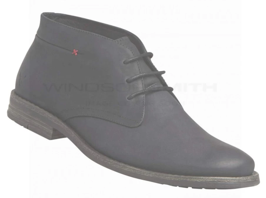 WindsorSmith Men's Hobb Black Leather Shoes - Blk Leather Casual Dress Footwear
