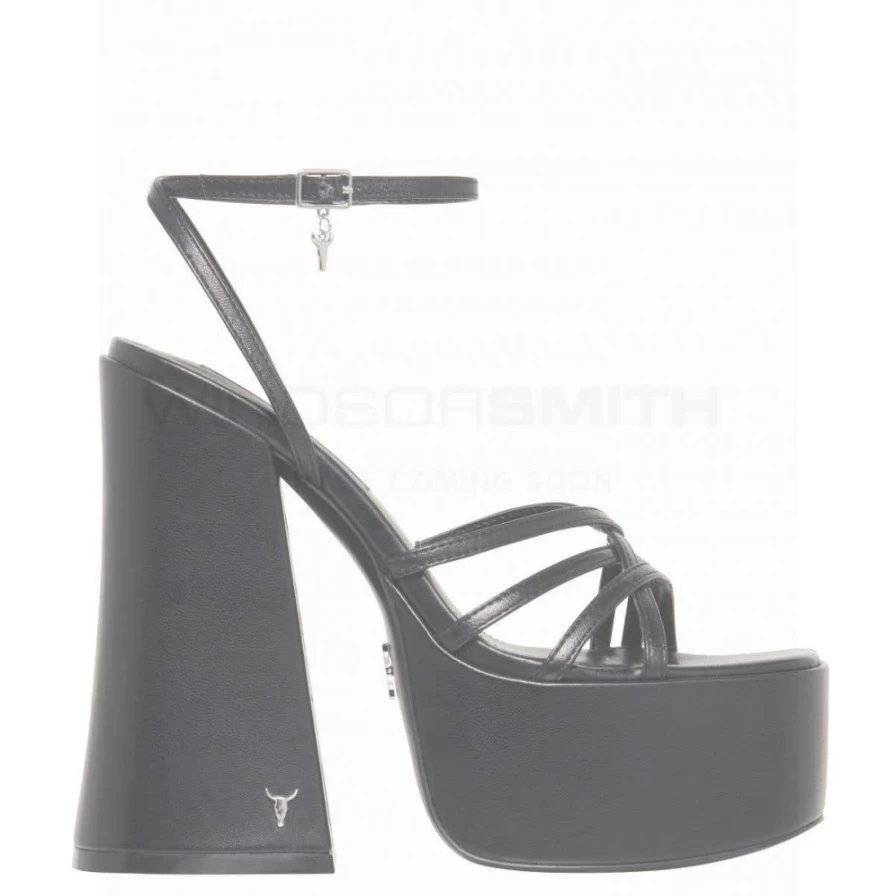 WindsorSmith Women's Afterparty Black Leather Shoes