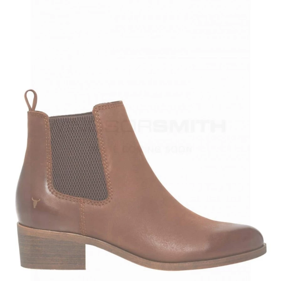 Windsor Smith Women's Ravee Tan Leather Shoes in Black