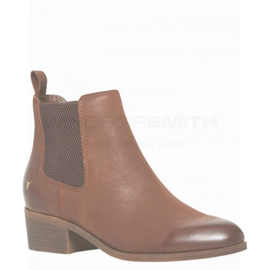 Windsor Smith Women's Ravee Tan Leather Shoes in Black
