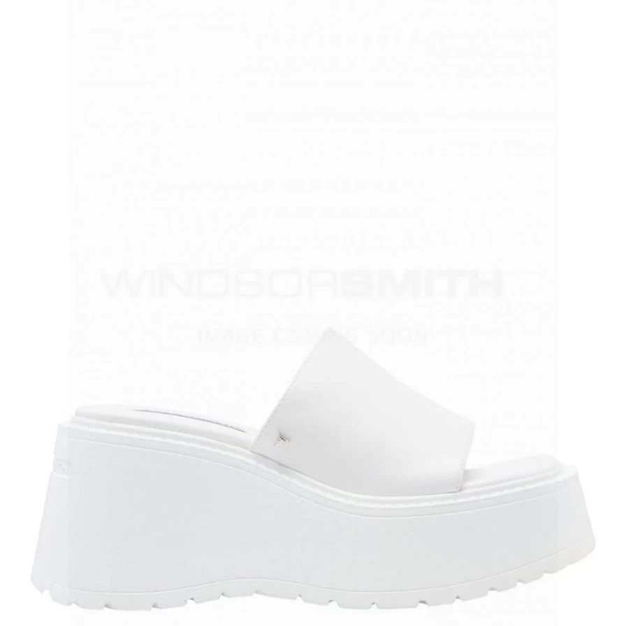 WindsorSmith Women's White Leather Candy Sandals - Comfortable & Stylish