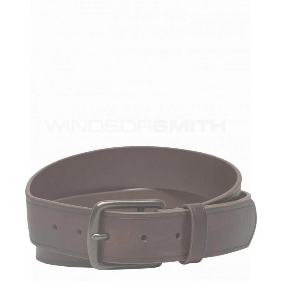 WindsorSmith Men's Chocolate Leather Louis Jean Belt
