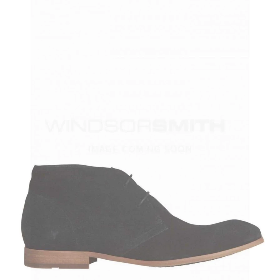 Windsor Smith Men's Toorak Suede Boots in Maroon Suede