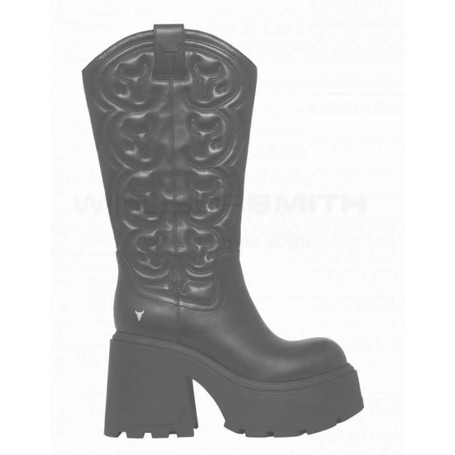 Windsor Smith Women's Sensation Black Leather Shoes - Pre-Order Now