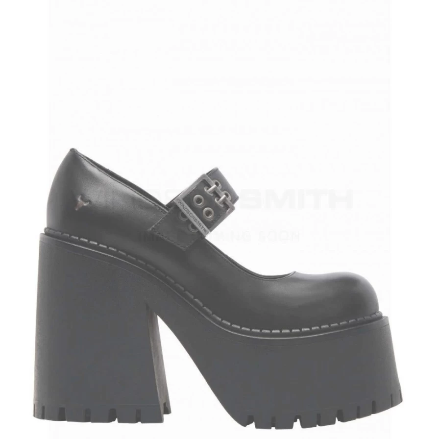 Windsor Smith Women's Misbehave Black Leather Shoes