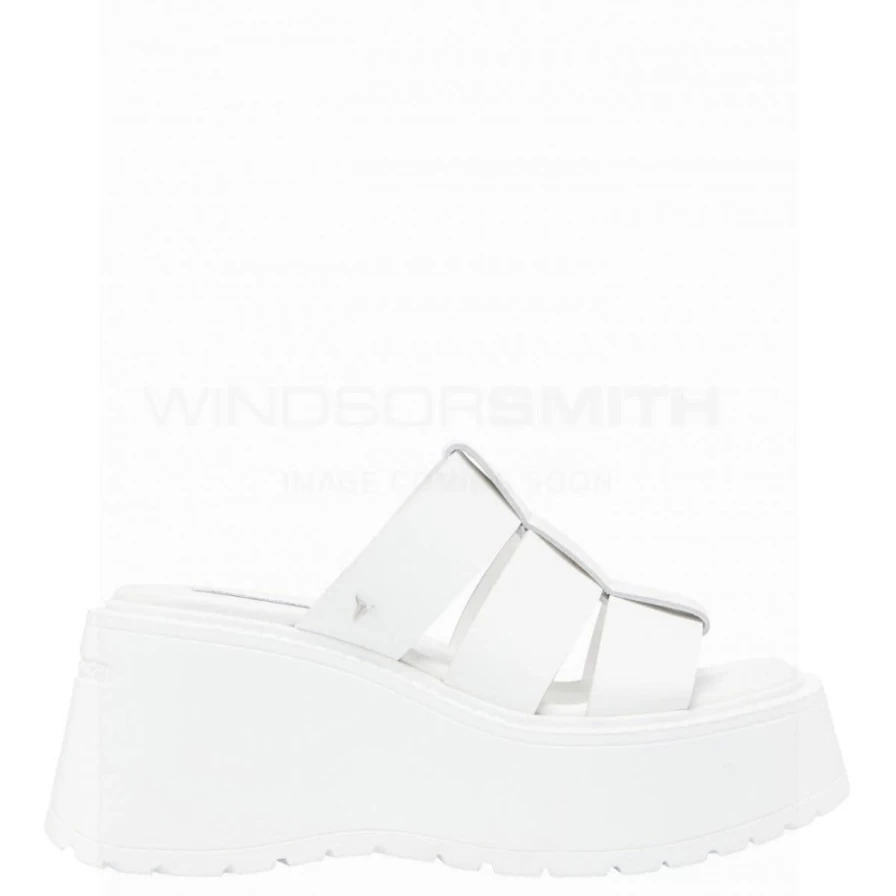 WindsorSmith Women's Capricorn White Leather Sandals - Wht Leather