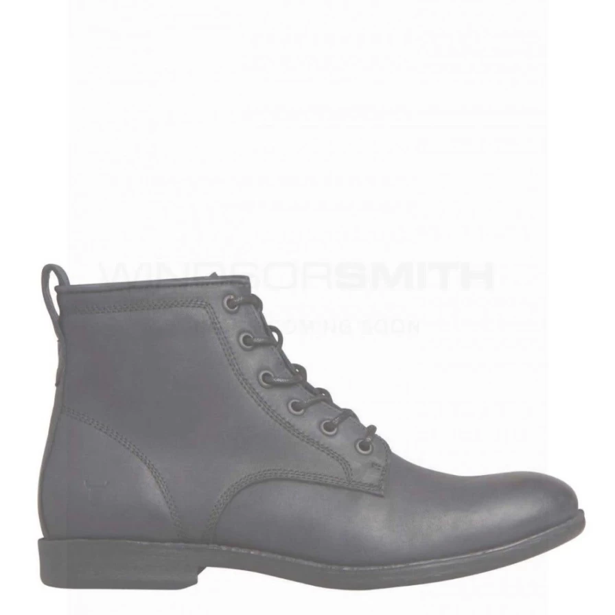 Windsor Smith Men's Krab Black Leather Shoes - Blk Leathe