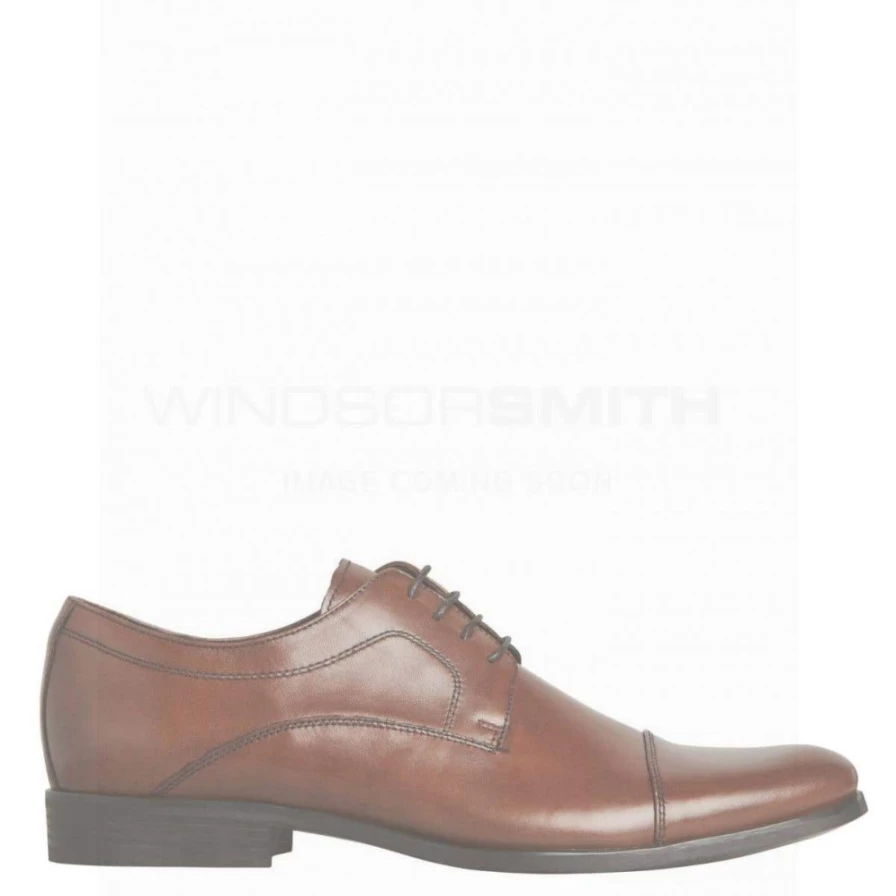 WindsorSmith Men's 1490B Chestnut Black Leather Boots
